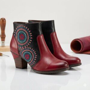 L'Artiste Women's Stylish Artsy Heeled Ankle Booties Size EU 40 US 9, Whimsigoth